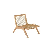 Picture Original Synthesis lounger made of teak for the garden or terrace