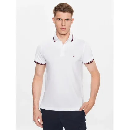 Zdjęcie Tommy Hilfiger Polo 1985 MW0MW30750 Biały Slim Fit