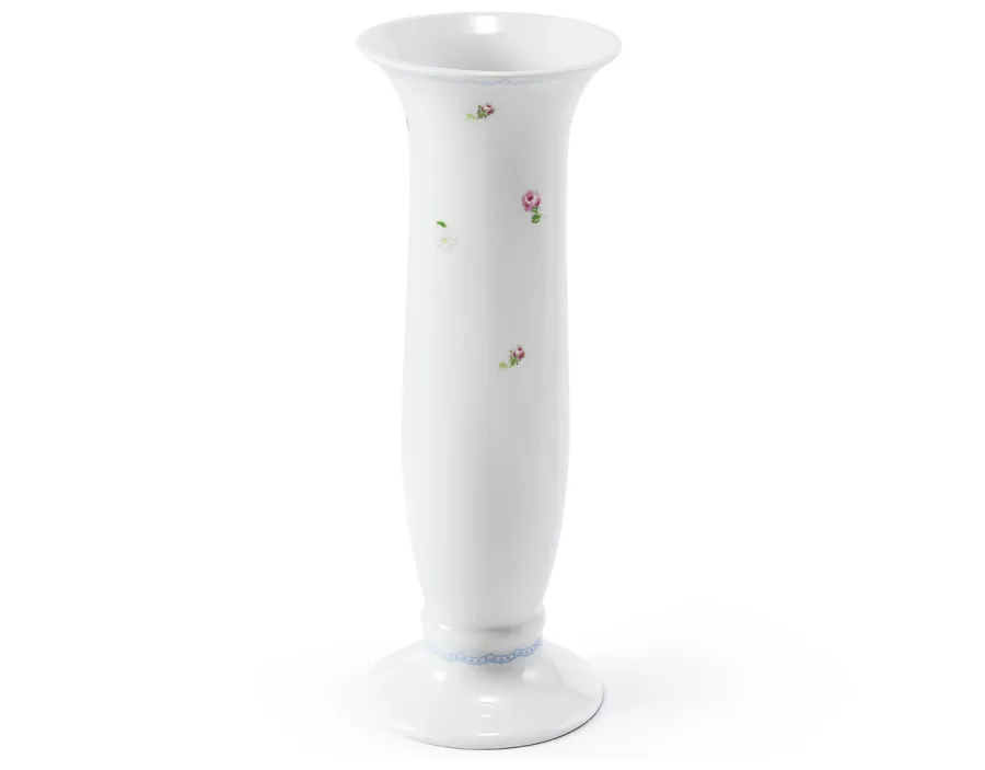 obrazek 1 Piękny biały wazon z porcelany zdobiony delikatnym motywem róży – Leander