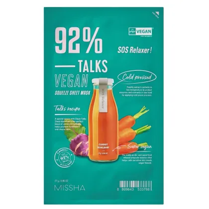 Zdjęcie Missha Talks Vegan Squeeze Maska w płachcie SOS Relaxer 27 g