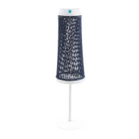 Picture A unique solar lamp made of white aluminum for the garden and terrace