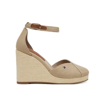 Zdjęcie Tommy Hilfiger Półbuty Flag High Wedge Espad Closed Toe FW0FW08494 Beżowy