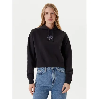 Zdjęcie Tommy Jeans Bluza Heart DW0DW21408 Czarny Relaxed Fit