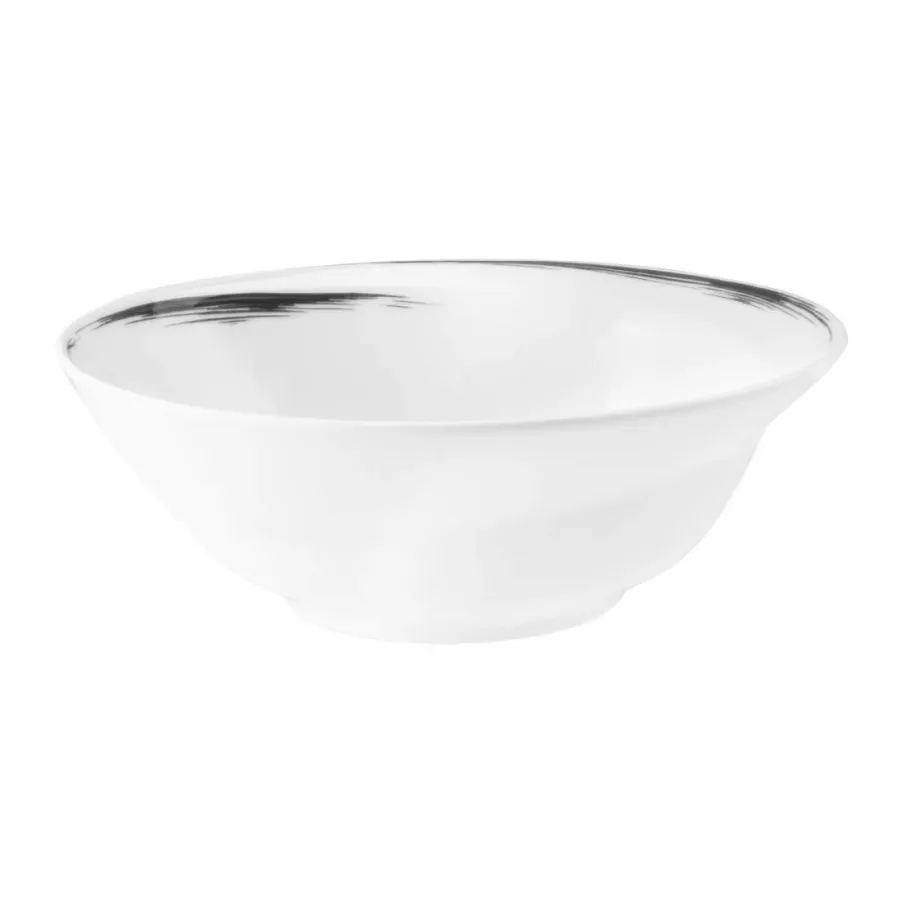 obrazek 1 Stylowa duża okrągła miska 20 cm z szarym zdobieniem - Seltmann Weiden