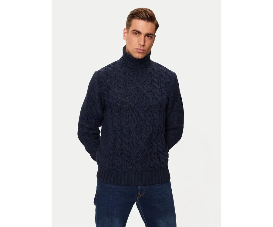 obrazek 1 Bomboogie Golf MM8796TKAW4 Granatowy Regular Fit