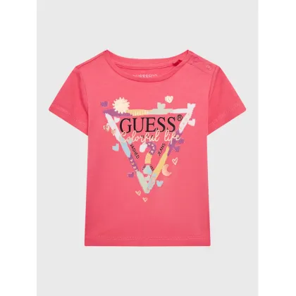 Zdjęcie Guess T-Shirt A3GI00 K6YW3 Różowy Regular Fit