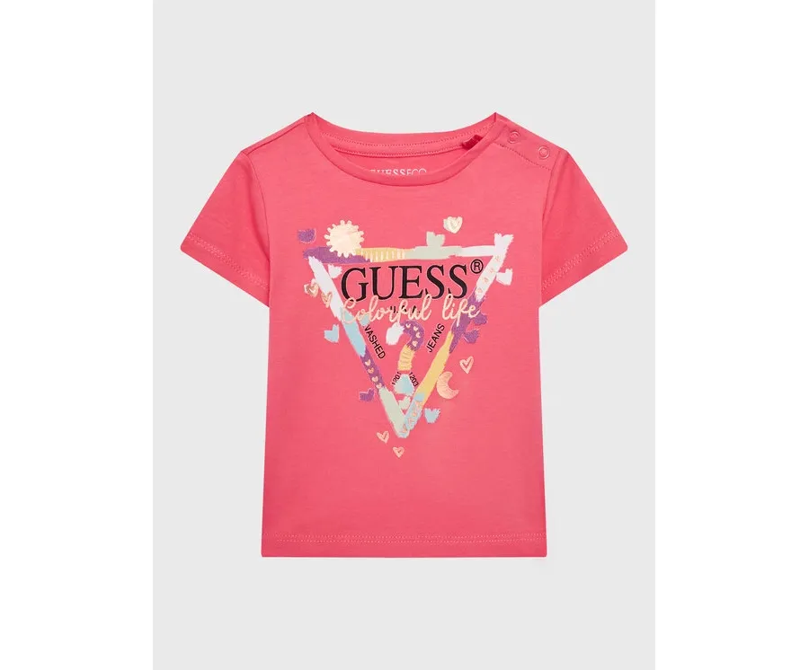 obrazek 1 Guess T-Shirt A3GI00 K6YW3 Różowy Regular Fit