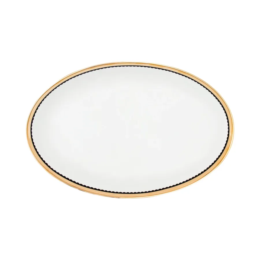 obrazek 1 Średni porcelanowy półmisek wykonany z porcelany - Porcel