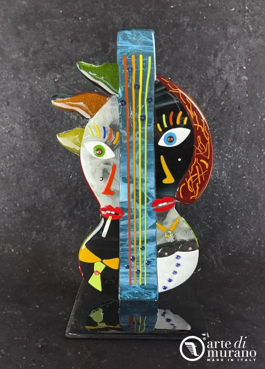 picture 1 Modigliani abstract pop art in Murano glass