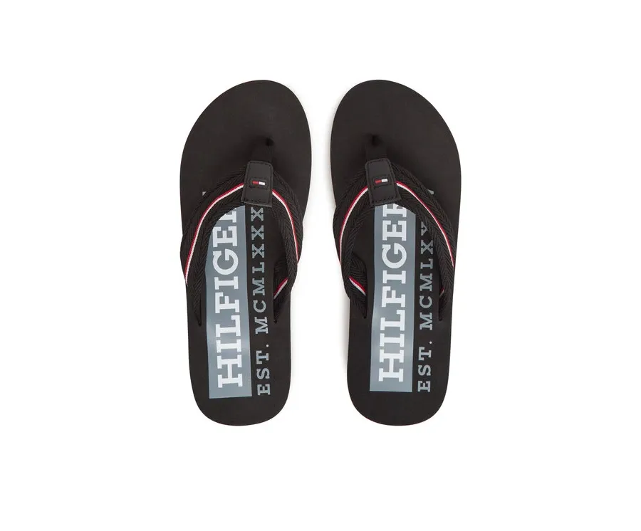 obrazek 1 Tommy Hilfiger Japonki Corporate Hilfiger Beach FM0FM05436 Czarny