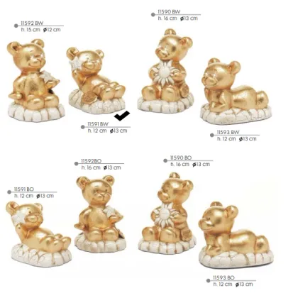 Picture A beautiful lying bear with a star and crystal eyes - Valle d'oro Patchi