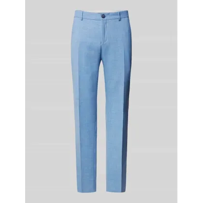 Zdjęcie Spodnie do garnituru o kroju slim fit zapinane na guzik i zamek błyskawiczny model ‘OASIS’