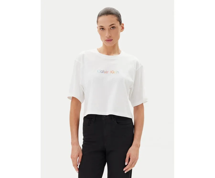 obrazek 1 Calvin Klein Underwear T-Shirt LV00QS7470 Biały Boxy Fit