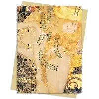 Picture Greeting Cards Package (Gustav Klimt: Water Serpents I) - Flame Tree Publishing