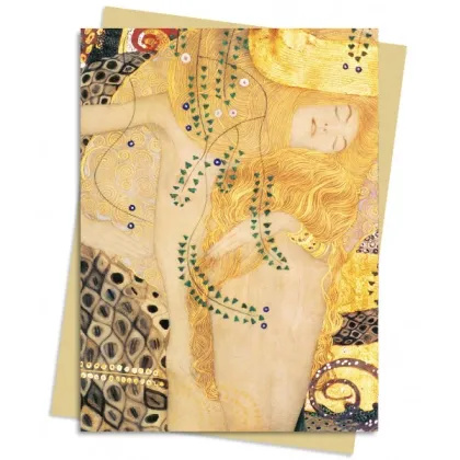 Zdjęcie Pakiet kartek na życzenia (Gustav Klimt: Węże wodne I) - Flame Tree Publishing