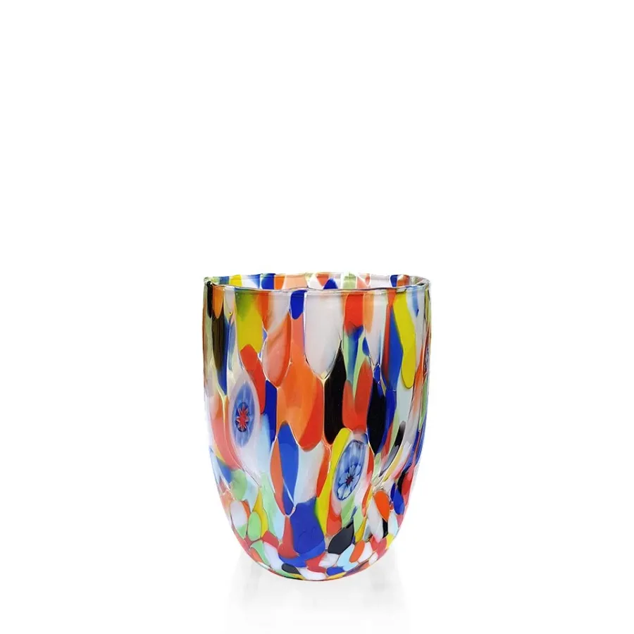 obrazek 1 Włoski komplet 6 szklanek z kolorowego szkła (11 cm)