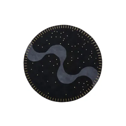 Zdjęcie Okrągły wełniany dywan z obwódką z nabojów - BALA PERDIDA