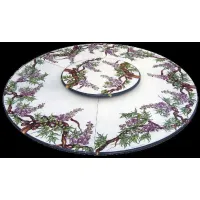 Picture Garden countertop made of lava with a flowering tree motif - Ceramiche Valchida
