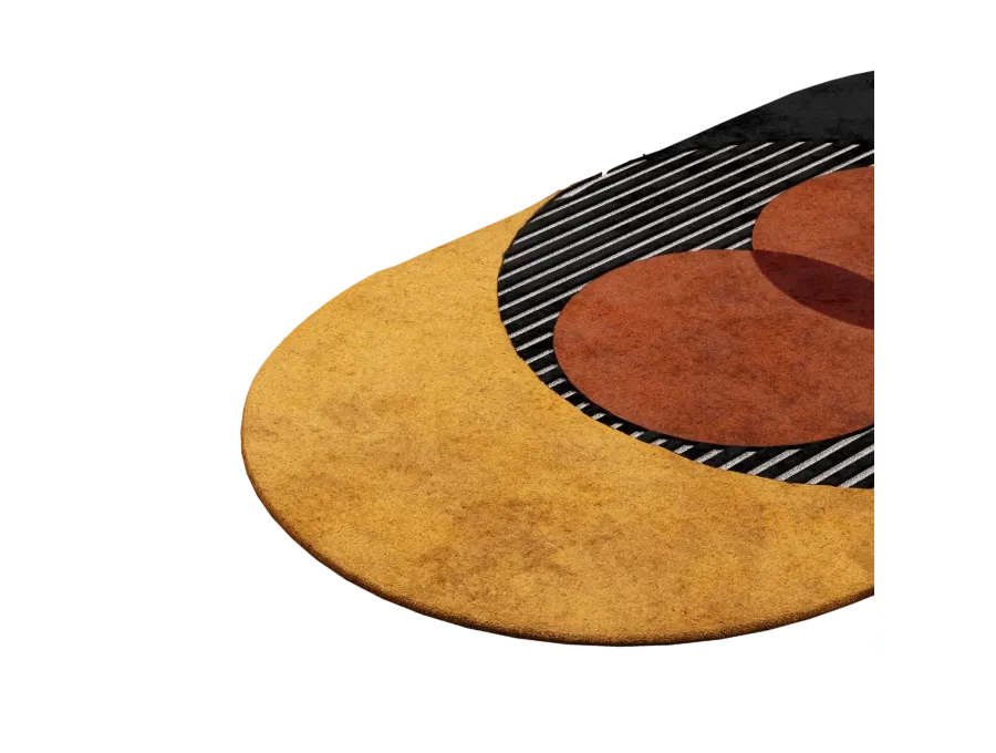 obrazek 2 Stylowy owalny geometryczny dywan