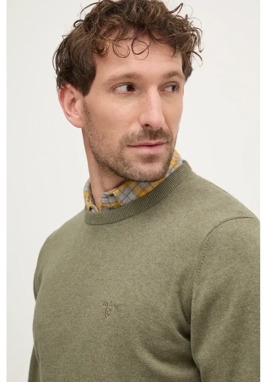 obrazek 1 Barbour sweter bawełniany kolor zielony lekki MKN0932GN68