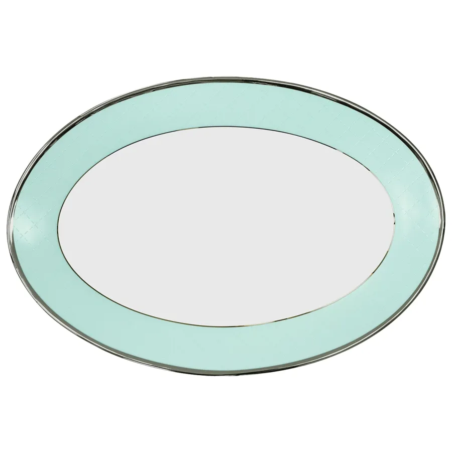 obrazek 1 Stylowy duży porcelanowy półmisek z kolekcji Ethereal Blue - Porcel