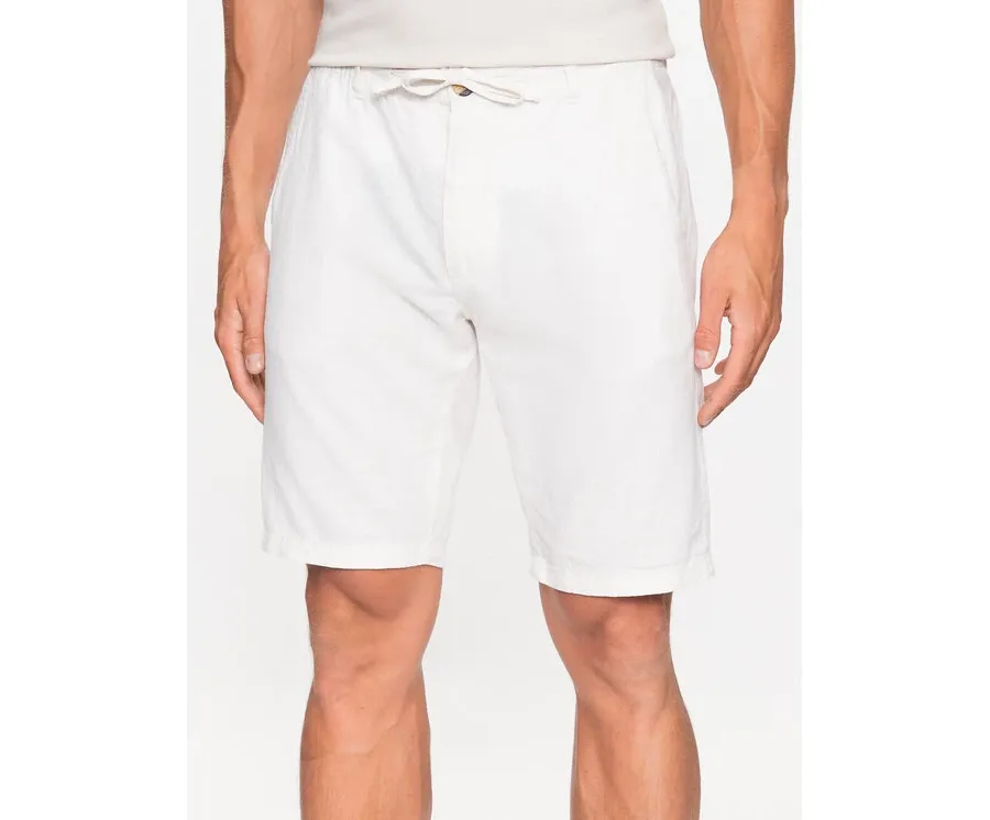 obrazek 1 Lindbergh Szorty materiałowe 30-508003 Biały Relaxed Fit