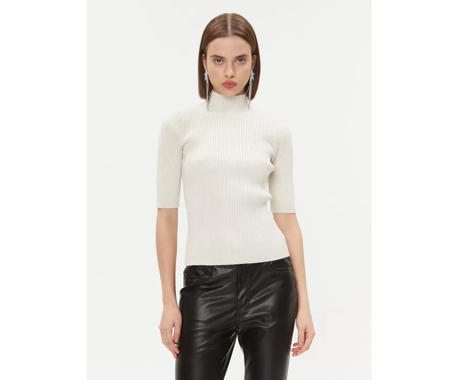 obrazek 1 DKNY Sweter P3MSZBA9 Écru Regular Fit