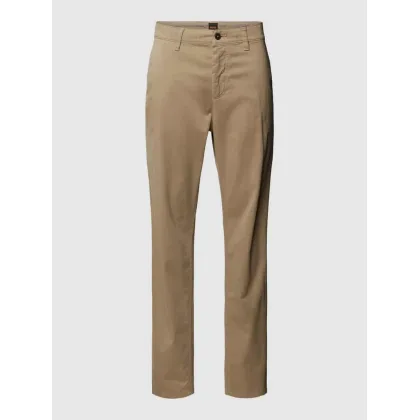 Zdjęcie Chinosy o kroju tapered fit z wpuszczanymi kieszeniami w stylu francuskim
