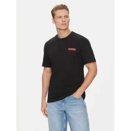 Zdjęcie Calvin Klein T-Shirt Overlay Print K10K114158 Czarny Regular Fit