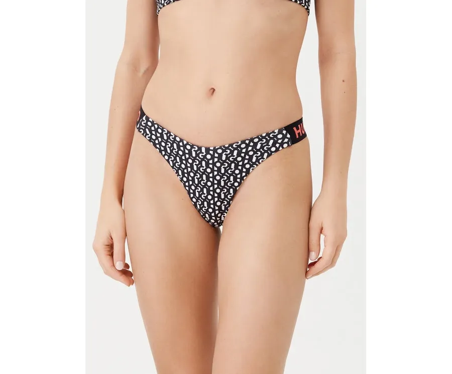 obrazek 1 HUGO Dół od bikini Monogram 50534946 Czarny
