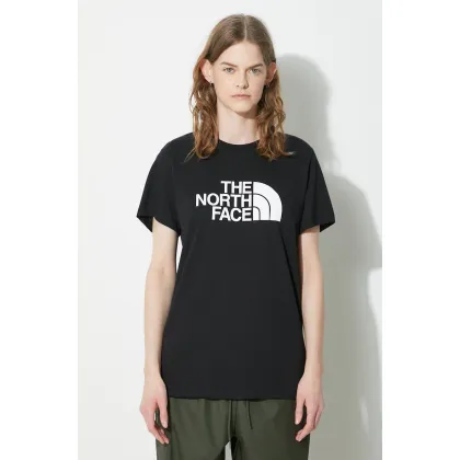 Zdjęcie The North Face t-shirt bawełniany W S/S Relaxed Easy Tee damski kolor czarny NF0A87N9JK31