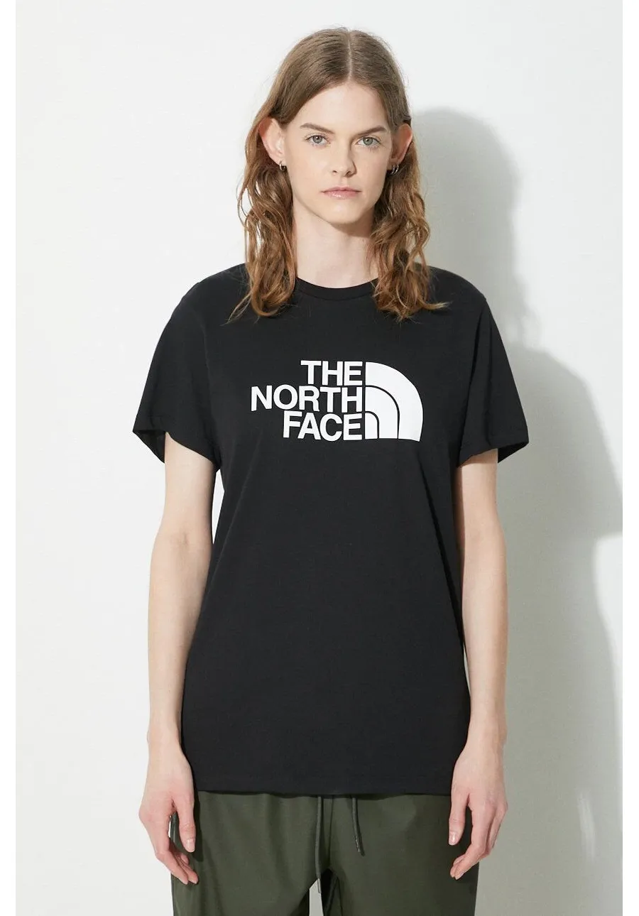 obrazek 1 The North Face t-shirt bawełniany W S/S Relaxed Easy Tee damski kolor czarny NF0A87N9JK31