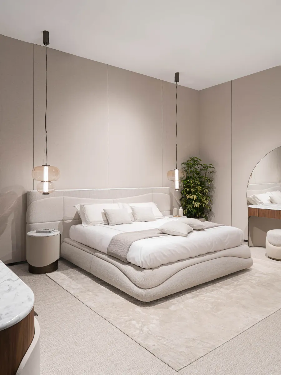 obrazek 15 Eleganckie włoskie łóżko do sypialni - styl modernistyczny