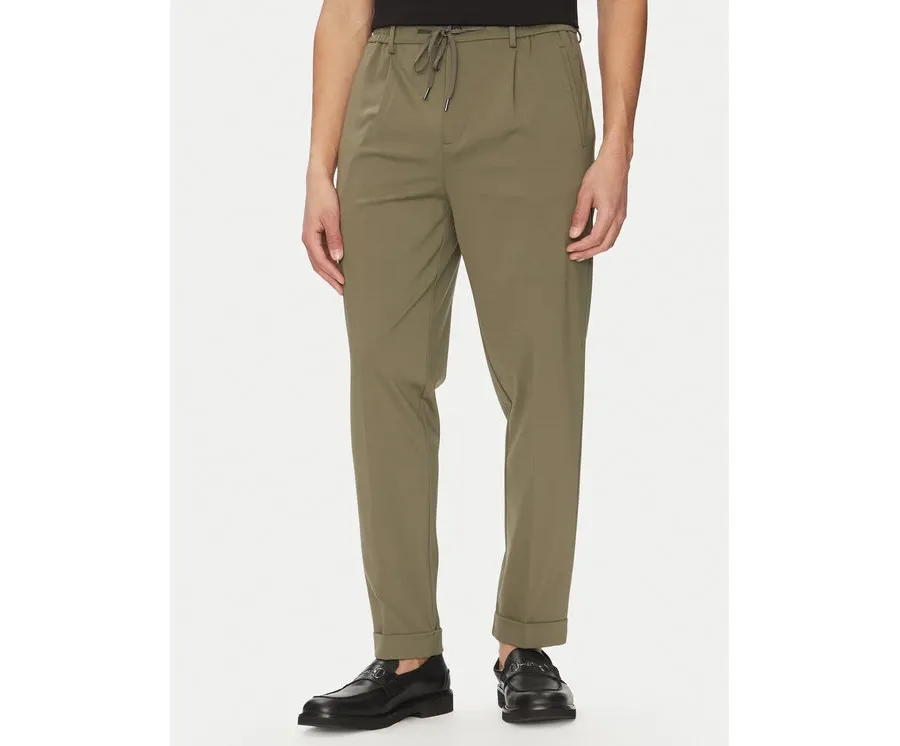 obrazek 1 Liu Jo Spodnie materiałowe QA5080 J4776 80515 Zielony Regular Fit