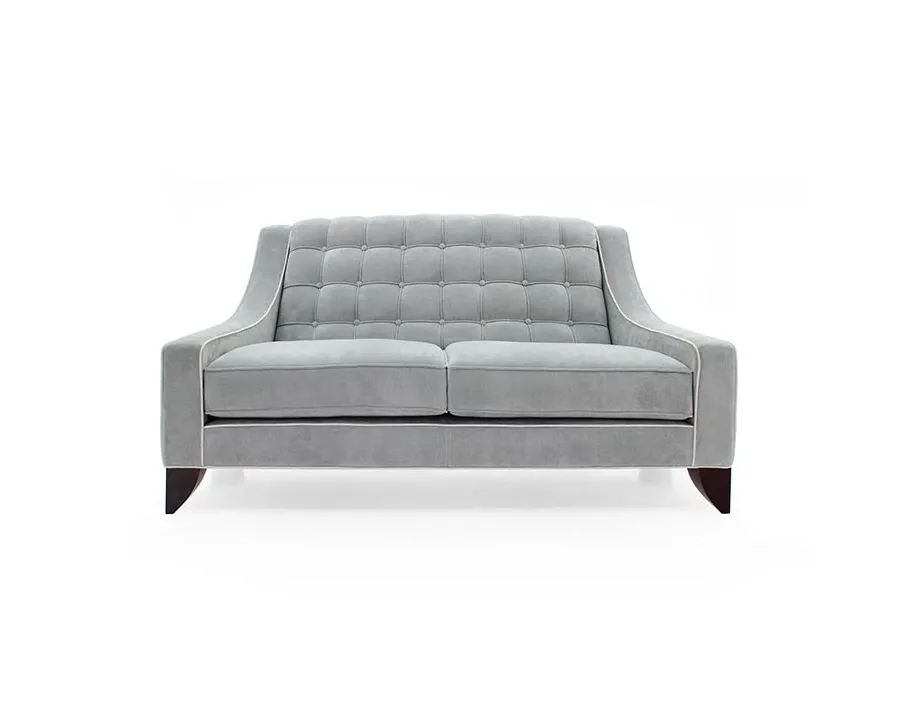 obrazek 1 Szara wygodna sofa 2-osobowa w stylu nowoczesnym - Sevensedie
