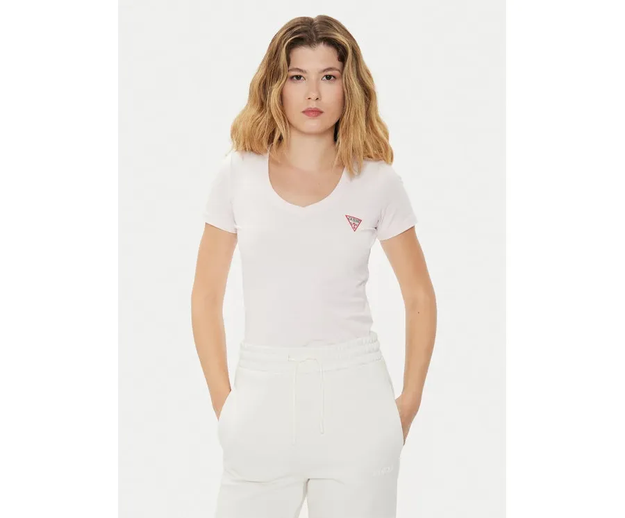 obrazek 1 Guess T-Shirt W2YI45 J1314 Różowy Slim Fit