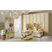 Picture Magnolia and greenery - bedroom for two children - Ferretti e Ferretti