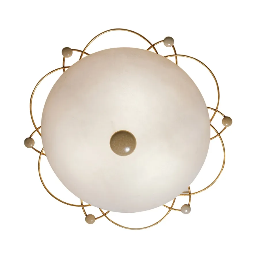 obrazek 1 Lampa sufitowa z satynowym szkłem H.15xL.60xP.60 cm