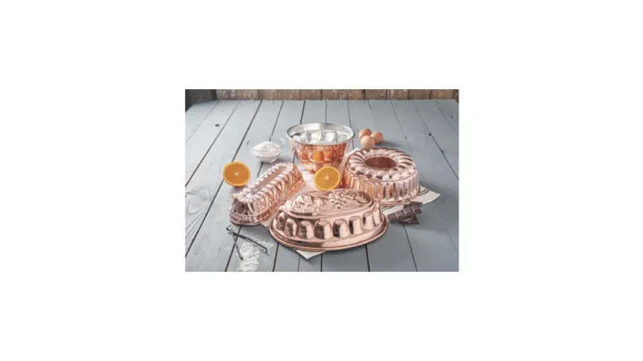 obrazek 4 Miedziana forma do ciasta - kwiatowy wzór ø 28 cm - Cu Artigiana