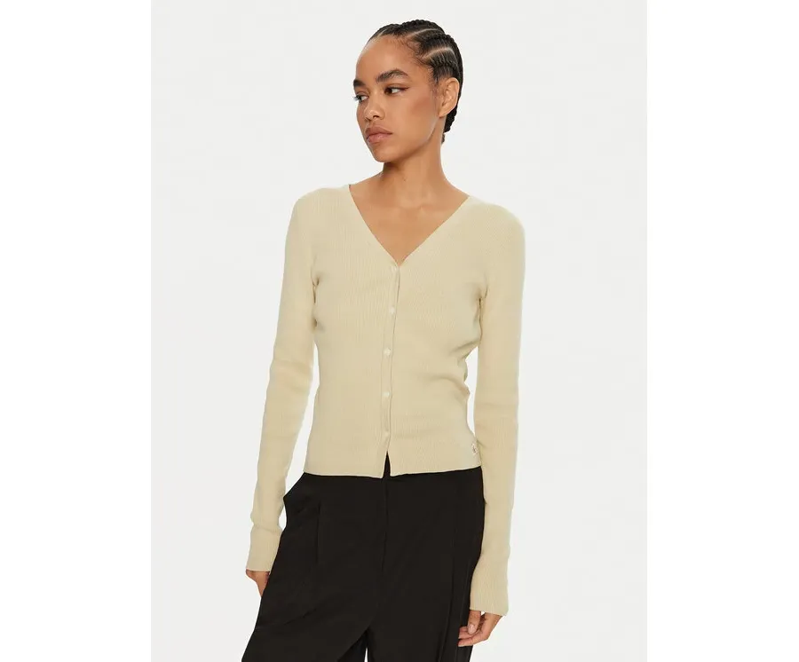 obrazek 1 Calvin Klein Jeans Kardigan J20J224239 Zielony Regular Fit