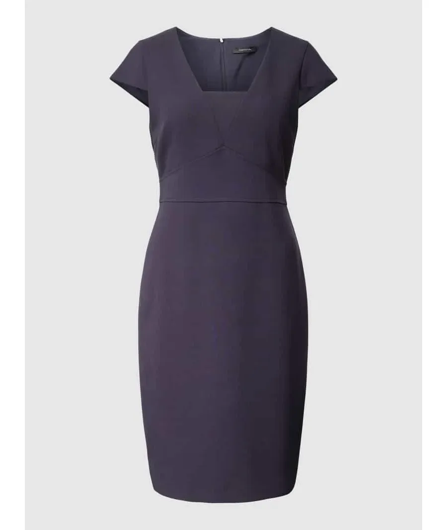 obrazek 1 Sukienka o długości do kolan z kwadratowym dekoltem