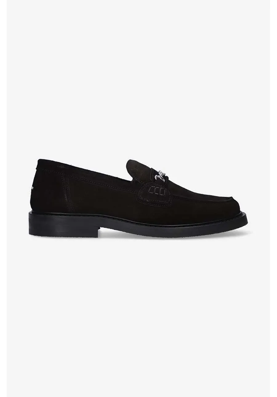 obrazek 1 Filling Pieces mokasyny zamszowe Loafer Suede kolor czarny na płaskim obcasie 44222791861-1861