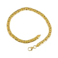 Picture Luxurious shiny and flat cobra mesh bracelet