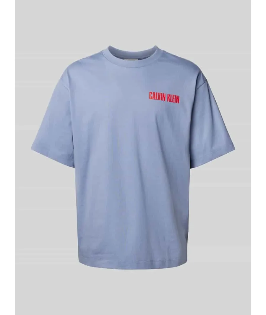 obrazek 1 T-shirt o kroju oversized z nadrukiem z logo