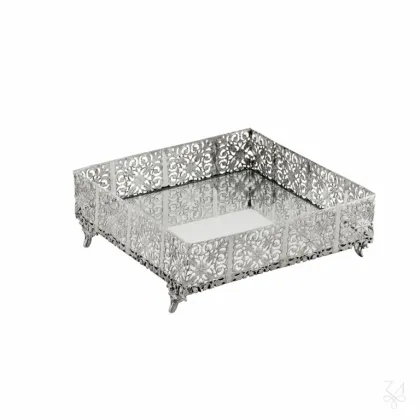 Zdjęcie Prestiżowy ażurowy srebrny serwetnik - Zaramella Argenti