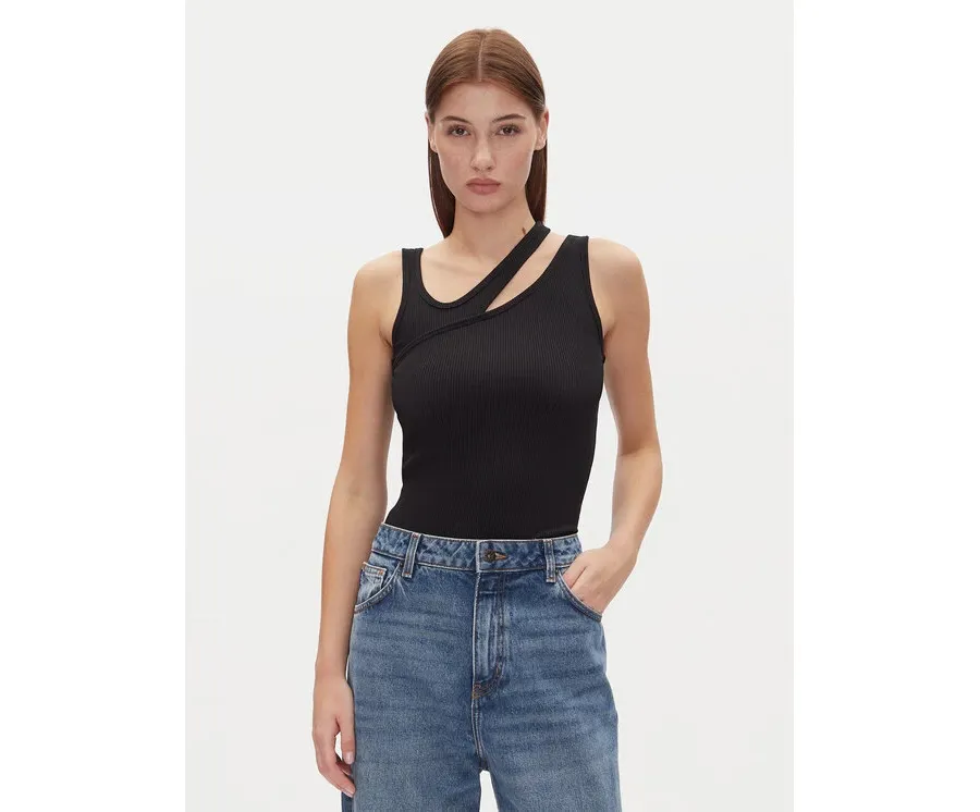 obrazek 1 HUGO Top Datrus 50537044 Czarny Slim Fit