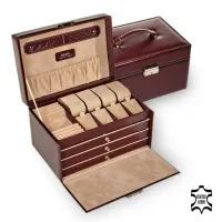 Picture Sophisticated jewelry box with a buckle for watches - Sacher