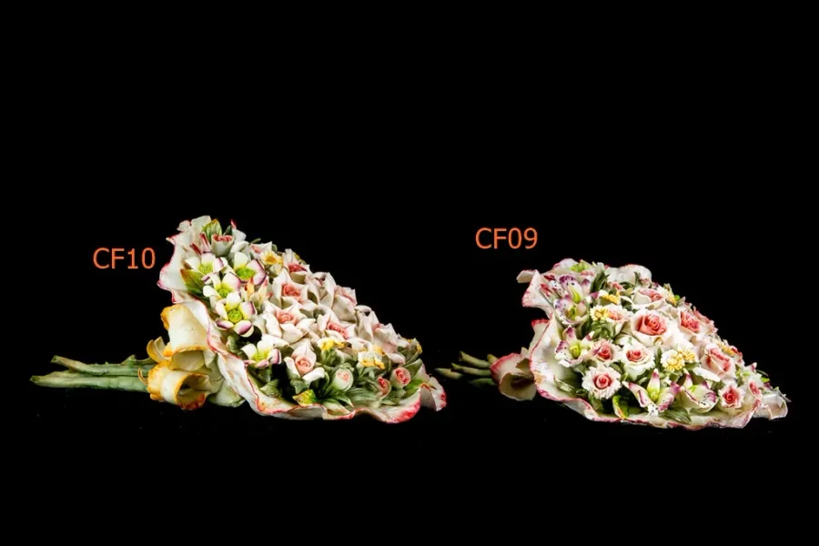 obrazek 1 Luksusowa ozdoba do salonu porcelanowe kwiaty