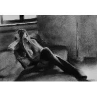 Zdjęcie Wyobraźnia - rysunek, akt kobiecy 20x30 cm