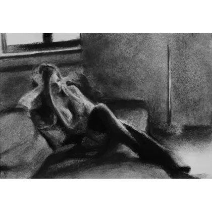 Picture Imagination - drawing, female nude 20x30 cm